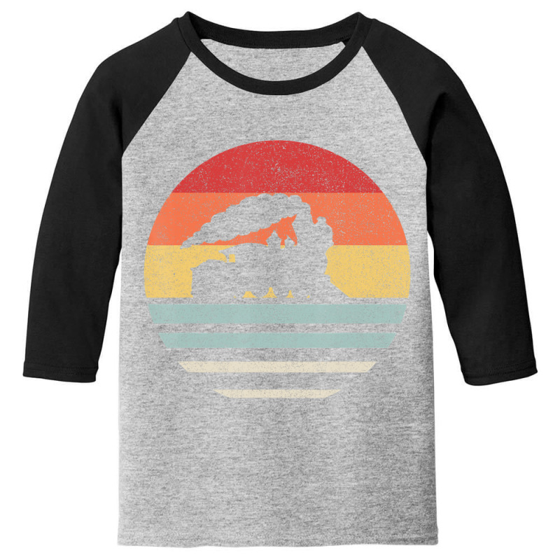 Retro Train Trains Lover Steam Train Vintage Youth 3/4 Sleeve | Artistshot