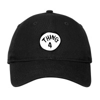 Dr. Seuss Thing 4 Emblem Color Option Adjustable Cap | Artistshot