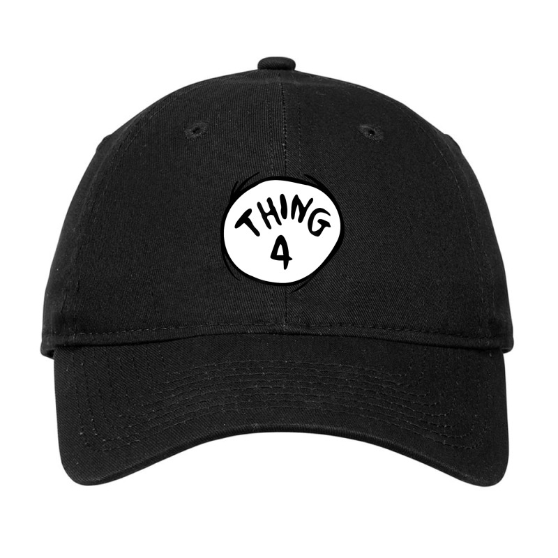 Dr. Seuss Thing 4 Emblem Color Option Adjustable Cap | Artistshot