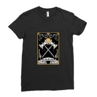 Dnd Barbarian Tarot Ladies Fitted T-shirt | Artistshot