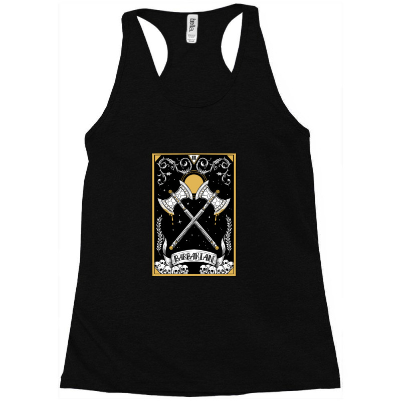 Dnd Barbarian Tarot Racerback Tank by BrettHaralson | Artistshot