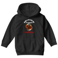 Rising Phoenix Flames Fire Bird Mythical Rebirth Lover Youth Hoodie | Artistshot