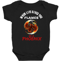 Rising Phoenix Flames Fire Bird Mythical Rebirth Lover Baby Bodysuit | Artistshot