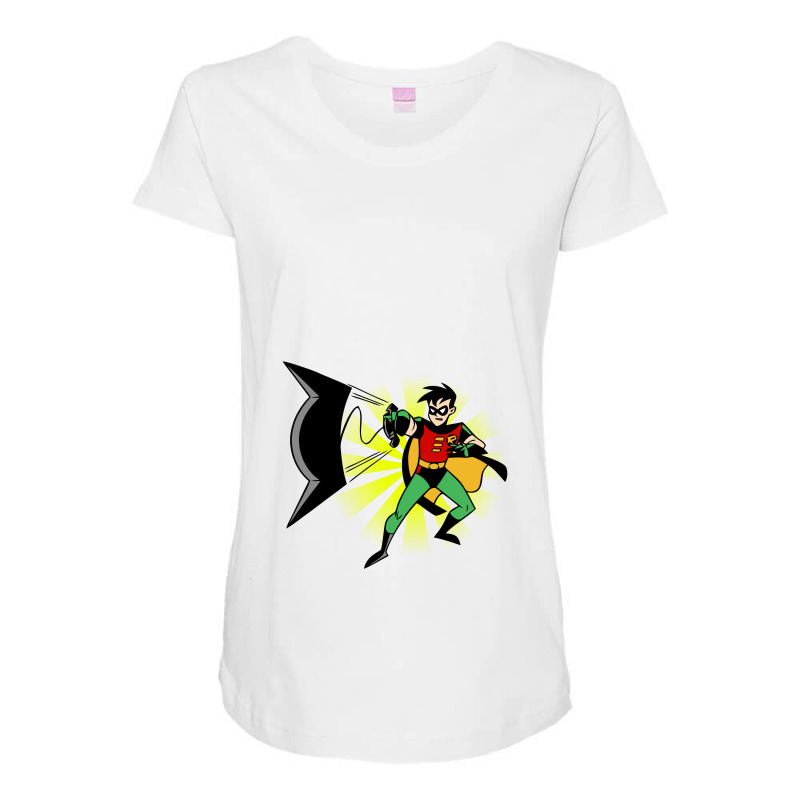 Custom Bat Hero Maternity Scoop Neck T 