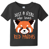 Red Panda Plushie Red Panda Tail Cute Red Panda Stuffed Toy T Shirt Baby Tee | Artistshot