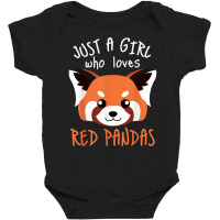 Red Panda Plushie Red Panda Tail Cute Red Panda Stuffed Toy T Shirt Baby Bodysuit | Artistshot