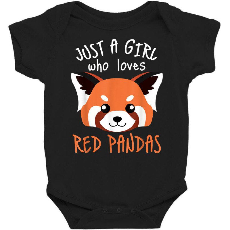 Red Panda Plushie Red Panda Tail Cute Red Panda Stuffed Toy T Shirt Baby Bodysuit by cm-arts | Artistshot