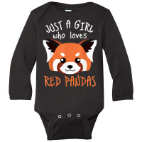 Red Panda Plushie Red Panda Tail Cute Red Panda Stuffed Toy T Shirt Long Sleeve Baby Bodysuit | Artistshot