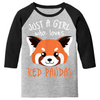 Red Panda Plushie Red Panda Tail Cute Red Panda Stuffed Toy T Shirt Youth 3/4 Sleeve | Artistshot