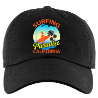 Surfing Paradise California Surfing T Shirt Kids Cap | Artistshot