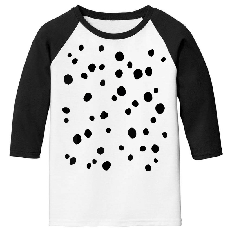 Dalmatian Dog Funny Halloween Costume Diy Pet Owner T Shirt Youth 3/4 Sleeve | Artistshot