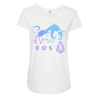 Eos Crypto Trade Bullrun Hodl To Be Blockchain Millionaire Maternity Scoop Neck T-shirt | Artistshot