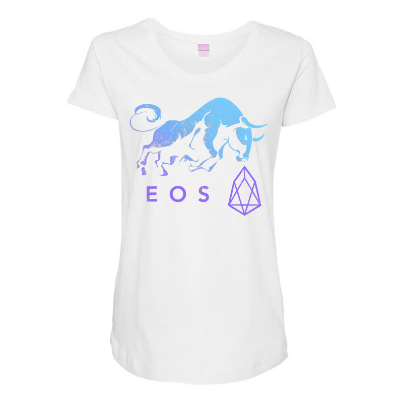 Eos Crypto Trade Bullrun Hodl To Be Blockchain Millionaire Maternity Scoop Neck T-shirt by thutrinh | Artistshot