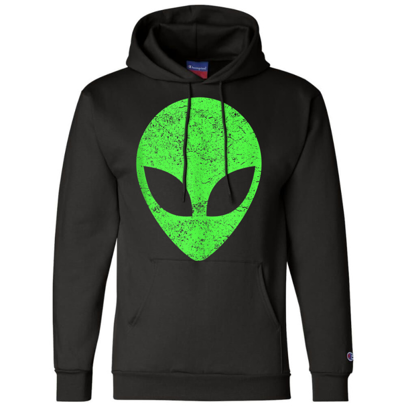 Green Alien Head Distressed Vintage Storm Area 51 Tank Top Champion Hoodie | Artistshot