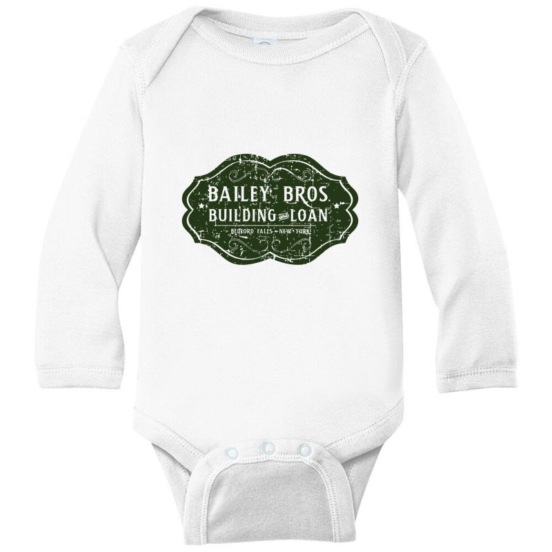 Bailey Brothers Building & Loan Long Sleeve Baby Bodysuit | Artistshot