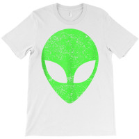 Green Alien Head Distressed Vintage Storm Area 51 Tank Top T-shirt | Artistshot