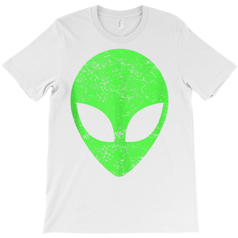 Green Alien Head Distressed Vintage Storm Area 51 Tank Top T-shirt | Artistshot