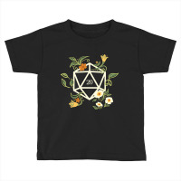 White Polyhedral D20 Dice Plants Flowers And Succulents Toddler T-shirt | Artistshot