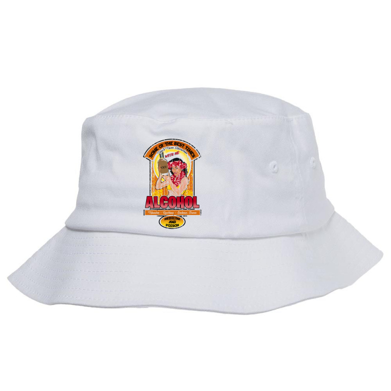 Alcohol, Distressed Bucket Hat by bazgrafton | Artistshot