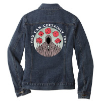 Dungeons Dicing You Can Certainly Try Role Play Game Dragons Ladies Denim Jacket | Artistshot