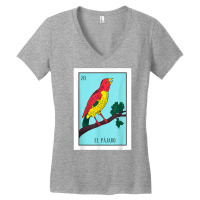 El Pajaro Lottery Card Gift The Bird Card Mexican Lottery T Shirt Women's V-neck T-shirt | Artistshot