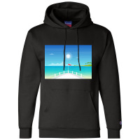 Yacht Cruise Summer Vacation Polyhedral Dice Sun Rpg Landscape Champion Hoodie | Artistshot