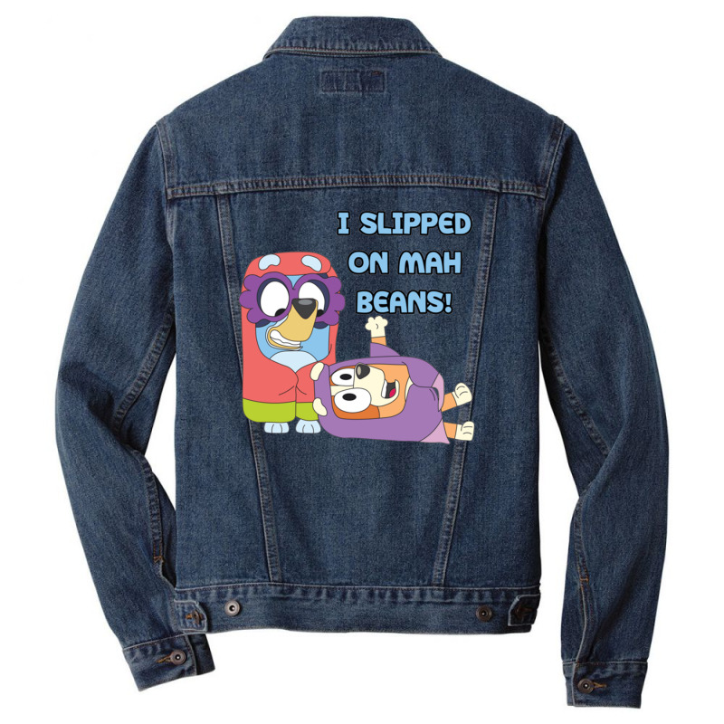 I Slipped On My Beans Men Denim Jacket | Artistshot