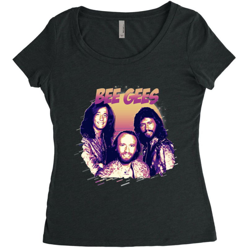 Beegeesbighead Women's Triblend Scoop T-shirt by DAVIDMORRIS | Artistshot