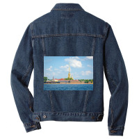 Peter And Paul Fortress In Saint Petersburg, Russia Premium Men Denim Jacket | Artistshot