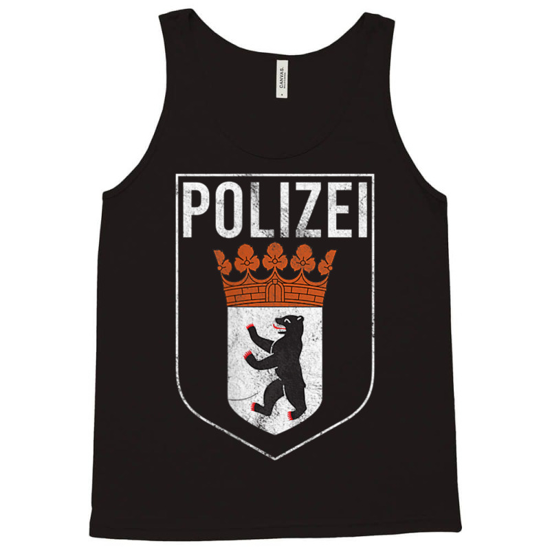 Berlin Police Polizei Gift For German Police T Shirt Tank Top | Artistshot