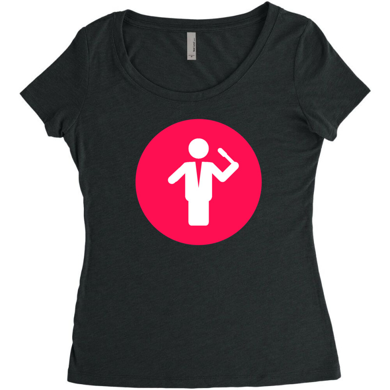 Singer For Musically Inclined Kids Women's Triblend Scoop T-shirt by cm-arts | Artistshot