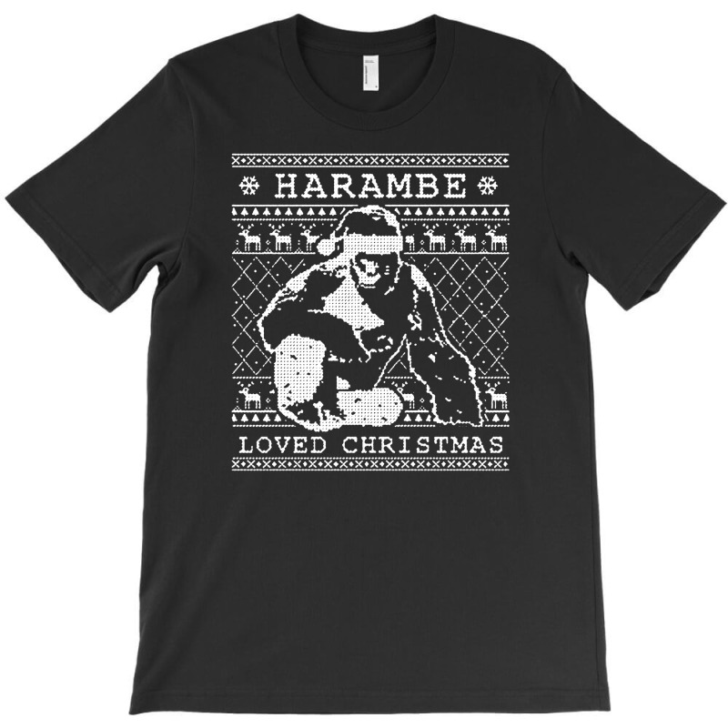 Harambe Loved Christmas [tb] T-shirt | Artistshot