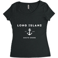 Long Island New York South Shore Est 1640 Tank Top Women's Triblend Scoop T-shirt | Artistshot