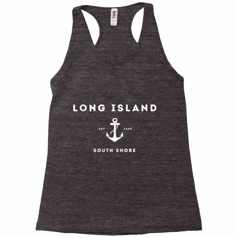 Long Island New York South Shore Est 1640 Tank Top Racerback Tank by cm-arts | Artistshot