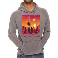 Mars National Park Vintage Sci Fi Martian Exploration Space T Shirt Vintage Hoodie | Artistshot