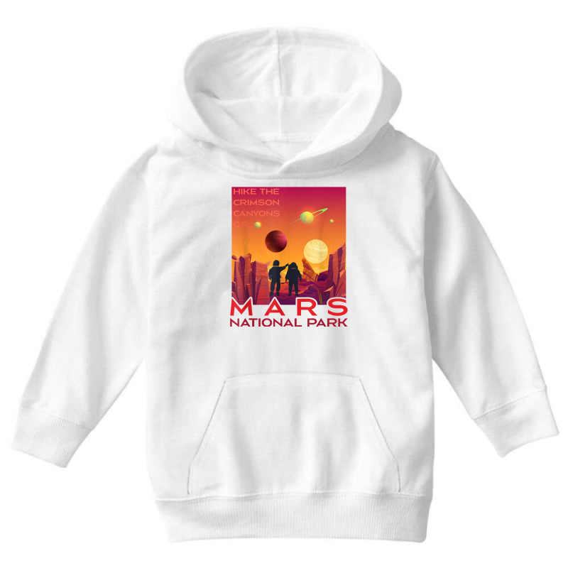 Mars National Park Vintage Sci Fi Martian Exploration Space T Shirt Youth Hoodie by cm-arts | Artistshot