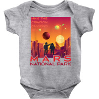 Mars National Park Vintage Sci Fi Martian Exploration Space T Shirt Baby Bodysuit | Artistshot