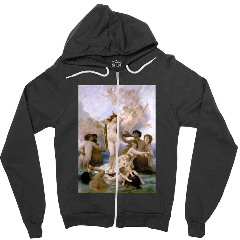 The Birth Of Venus William Bouguereau Zipper Hoodie | Artistshot