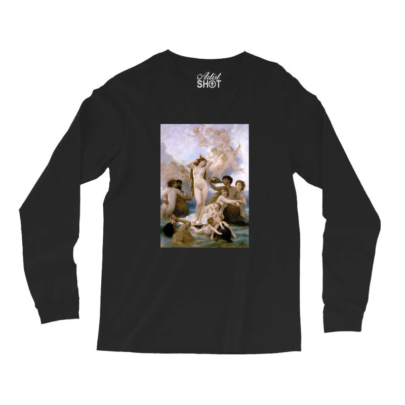 The Birth Of Venus William Bouguereau Long Sleeve Shirts | Artistshot