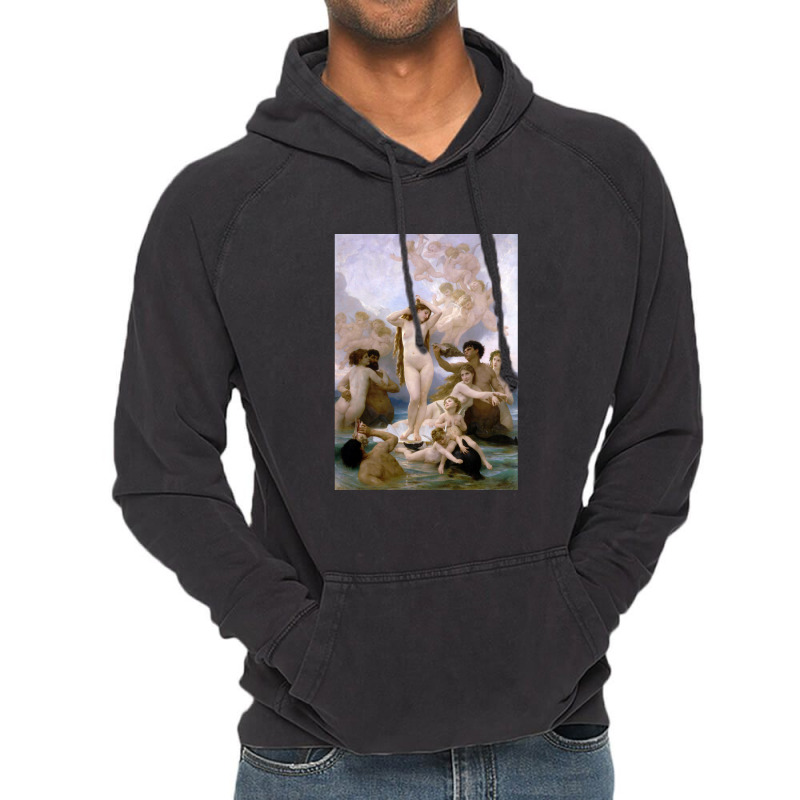 The Birth Of Venus William Bouguereau Vintage Hoodie | Artistshot