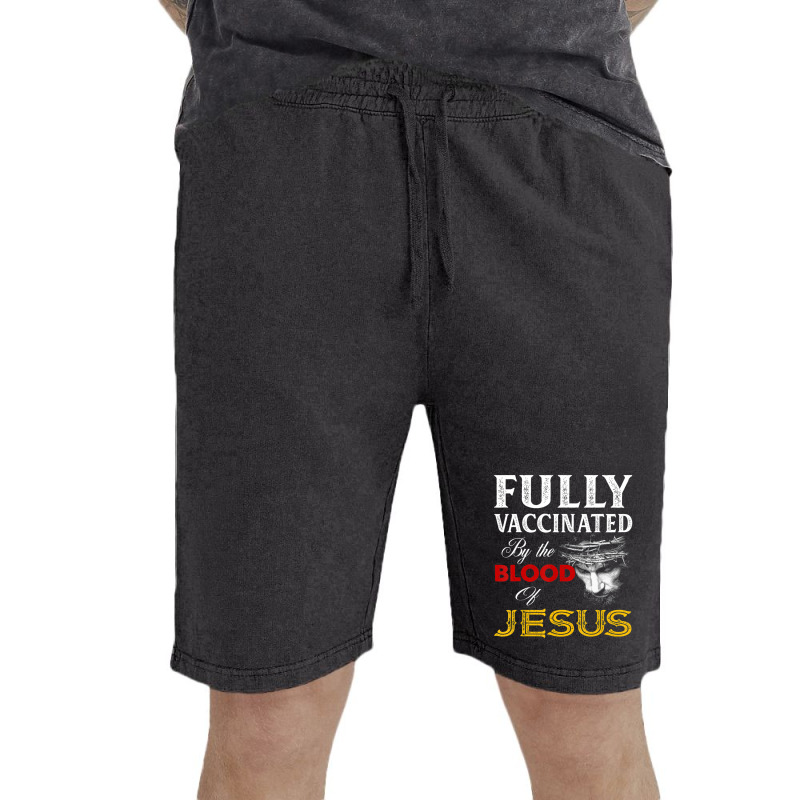 Fully Vaccinated By The Blood Of Jesus Christian Vintage Short by cm-arts | Artistshot