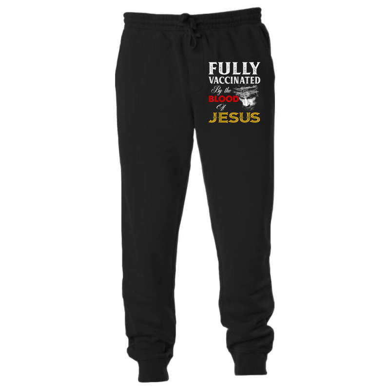 Fully Vaccinated By The Blood Of Jesus Christian Unisex Jogger by cm-arts | Artistshot