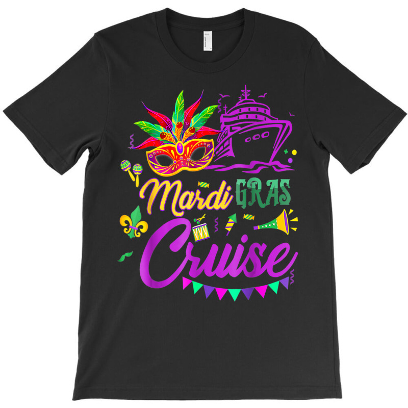 Mardi Gras Cruise Cruising Mask Cruise Ship Party Costume T-shirt | Artistshot