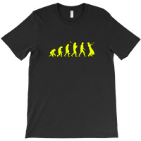 Evolution Timeline Singer Female Yellow Design 1 T-shirt | Artistshot