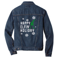 Happy Elfin Holiday [gemuk] Men Denim Jacket | Artistshot