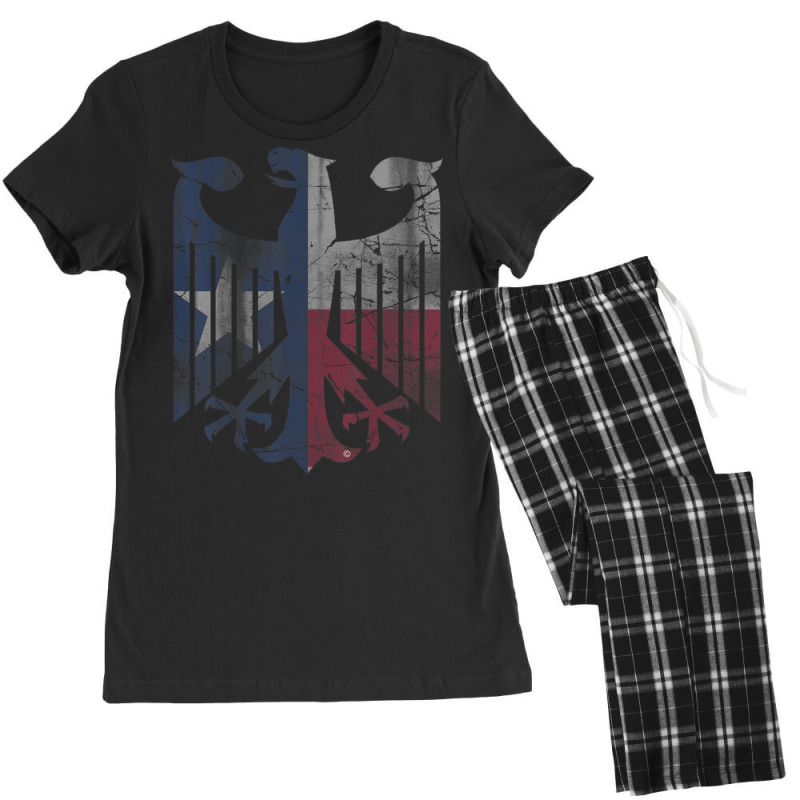 Texas Flag German American Germany Eagle Texan Deutschland Women's Pajamas Set by Mata Gibson | Artistshot