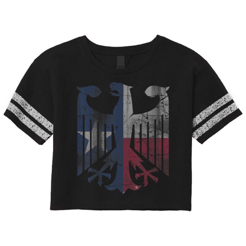 Texas Flag German American Germany Eagle Texan Deutschland Scorecard Crop Tee by Mata Gibson | Artistshot