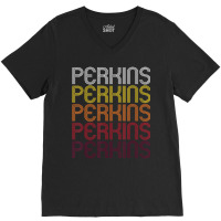 Perkins, Ok Vintage Style Oklahoma V-neck Tee | Artistshot