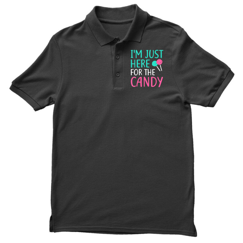 I'm Just Here For The Candy Halloween Gif Men's Polo Shirt by cm-arts | Artistshot