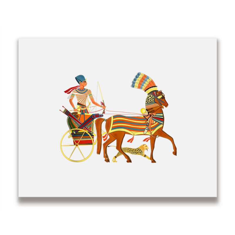 Ramesses Ii On An Egyptian Chariot Tank Top Metal Print Horizontal | Artistshot